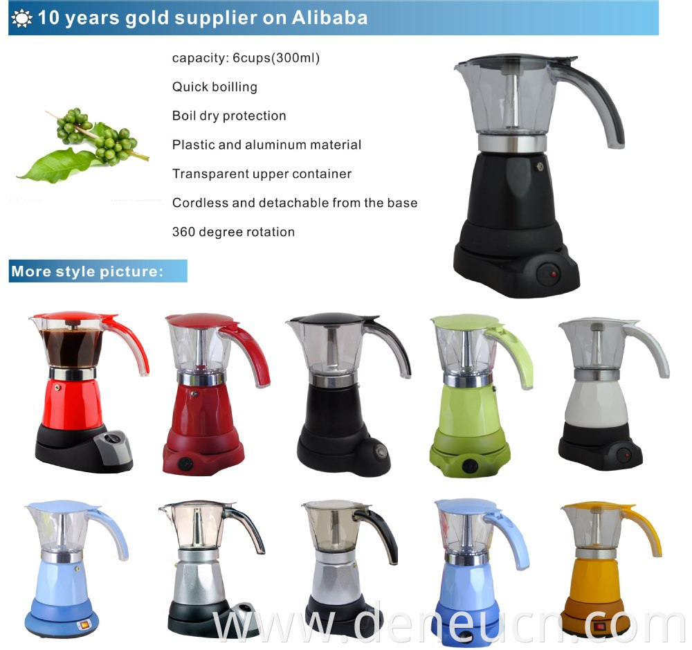 6 cups automatic switch off travel battery operated coffee makers